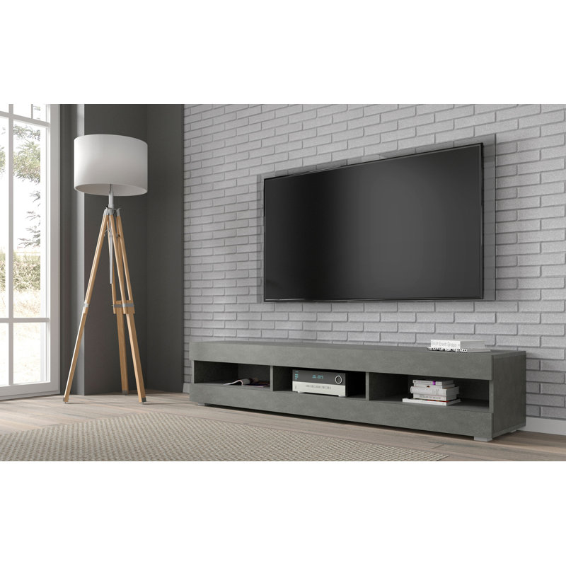Gagetown Unfinished TV Stand for TVs up to 65", Grey Matt