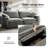 Felipe Modern 87" Cloud Storage Sofa with Dual-Layer Cushion-1626130033