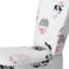 Chaise d'appoint blanche en velours
