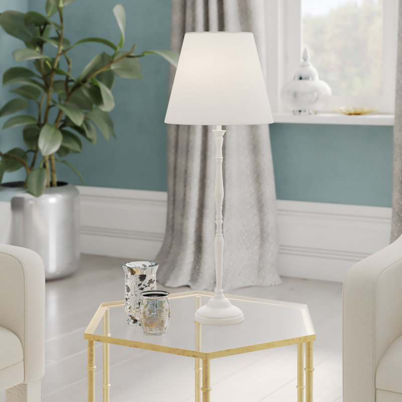 Jill Metal Buffet Lamp, White