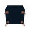Table de chevet 20 po Rockefeller en bleu minuit (2 tiroirs)-1933657164