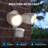 2 Head LED Dusk to Dawn Flood Light, 20W Security Light with Motion Sensor, 4 Modes Lighting-349112062