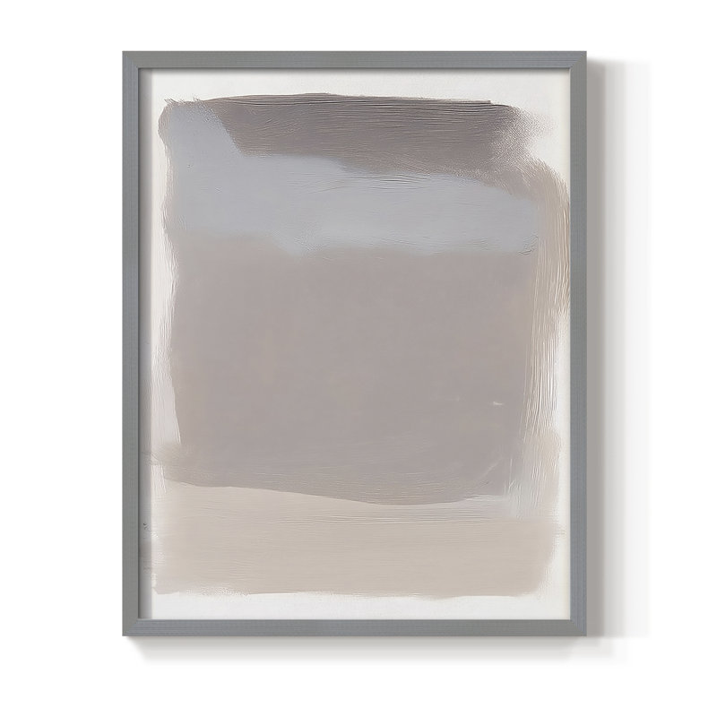 ABSTRACT Series DCCXL III, reproduction encadrée - bois massif, H 21 po x l 17 po, Gris