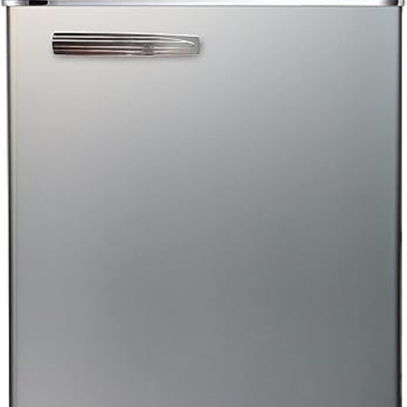 Frigidaire 7,5 pi³ Pi. Réfrigérateur-congélateur rétro, appartement, Platine