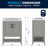 Ajmer 30'' Free-standing Single Bathroom Vanity with Undermount Sink and Open Storage Shelf-1417826129-1460408829