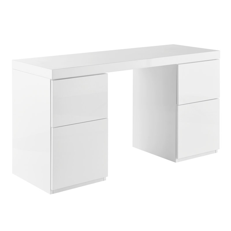Carson Writing Desk with 4 Soft-Close Drawers