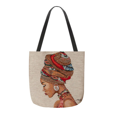 Manual Woodworkers & Weavers Radiant Queen Canvas Reusable Tote Bag, 17" x 17"