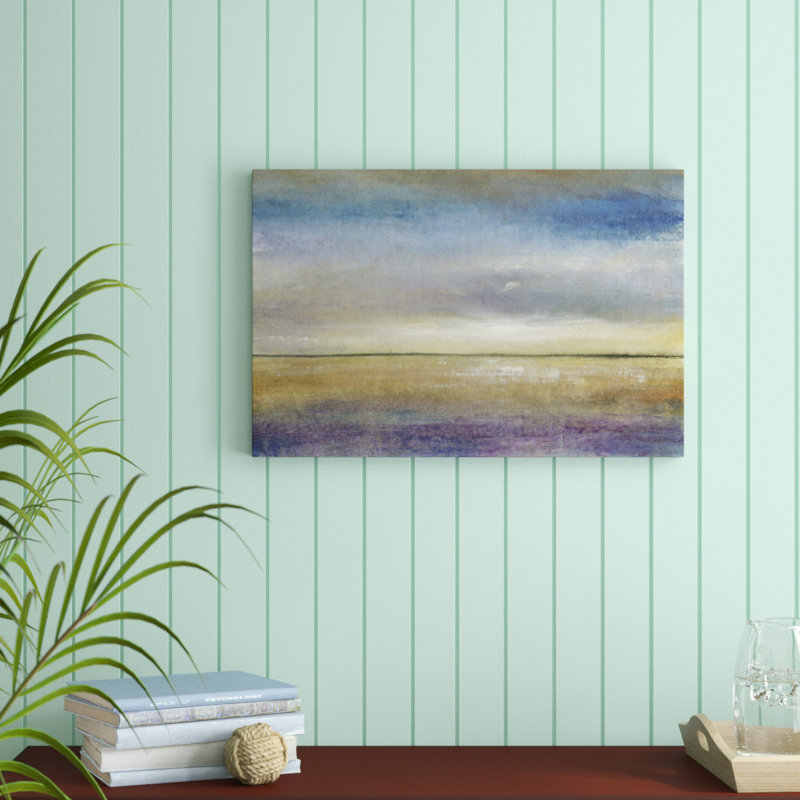 «Evening Calm II», peinture sur toile, H 20 po x l 30 po