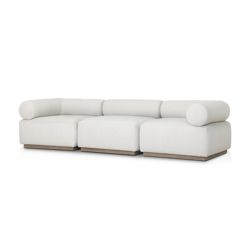 LENOX Modular Sectional, Cream Polypropylene/Olefin