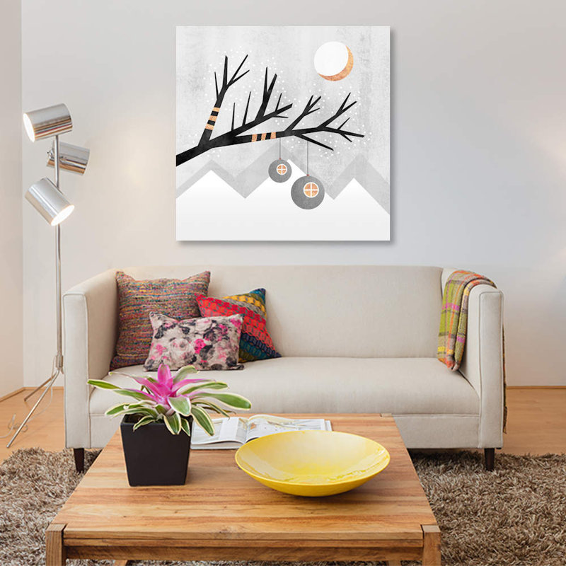 « winter wonderland », impression sur toile, H 48 po x l 48 po x P 1,5 po, Toile tendue, Pas de tapis