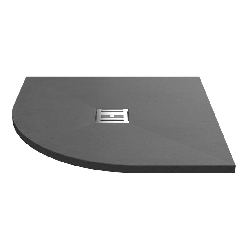 900 x 900 mm Standard Shower Tray, 3.3cm H x 90cm W x 90cm D, Grey Slate