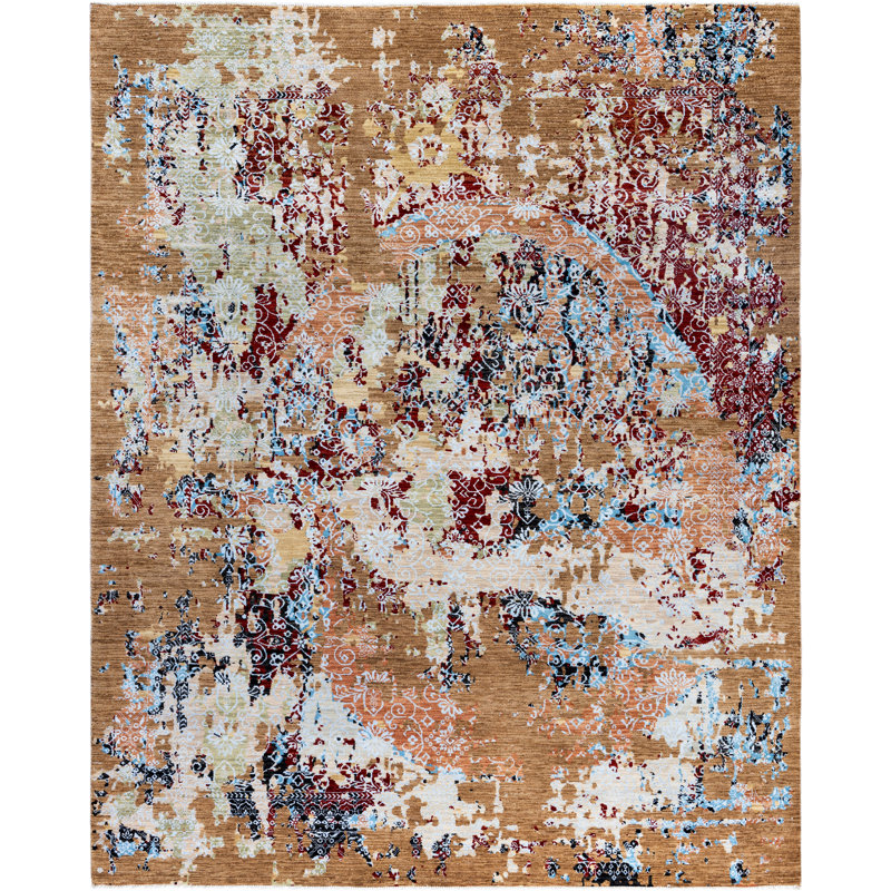 Overdyed One-of-a-Kind 8' 2" x 10' 2" Hand Knotted Area Rug