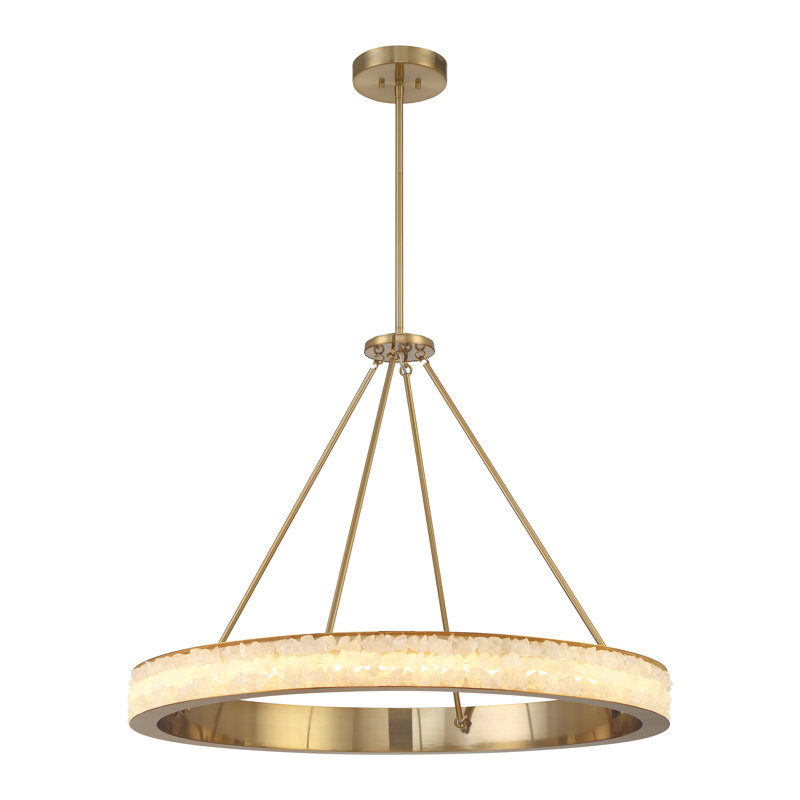 Divinely LED Chandelier, 28.25" H x 36.25" W x 36.25" D