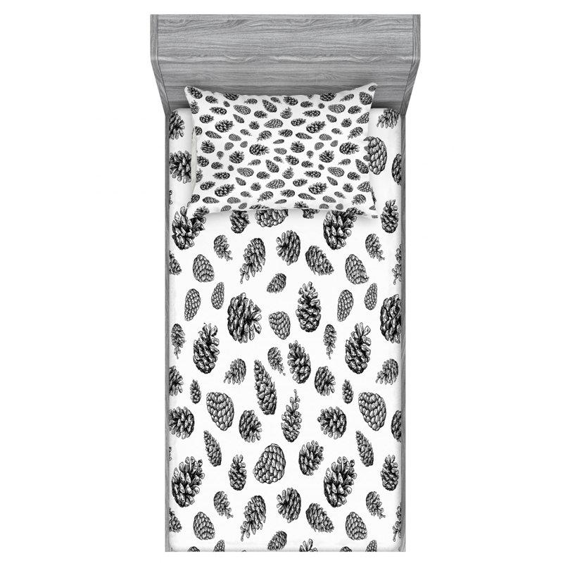Microfiber Sheet Set, Twin Sheet Set with Fitted Sheet
