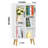 5 Cube Bookshelf 3-Tier Bookcase With Legs,Book Shelf Cute Storage Organizer,Free Standing Open Toy Shelves Wood Bookshelves,Display Bookcases For Bedroom,Living Room-18938593