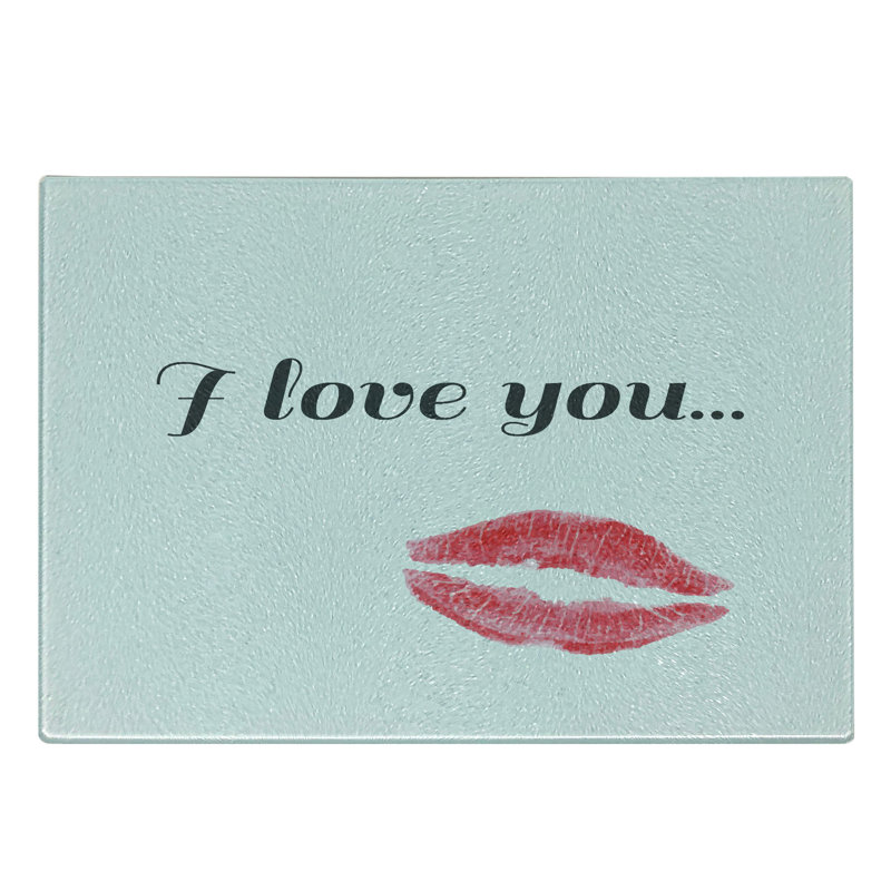 Planche à découper Ambesonne I Love You