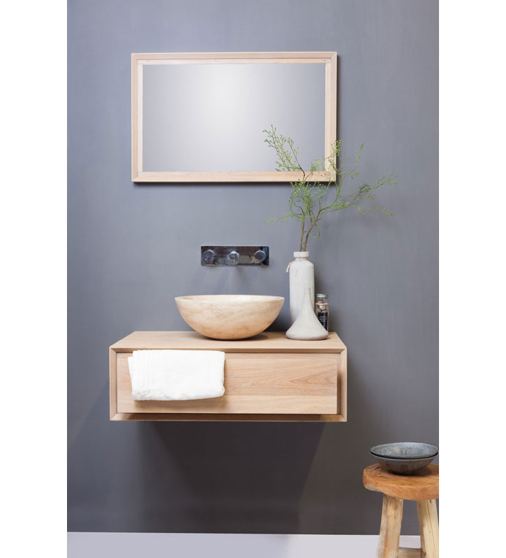 Ladzi Brown Stone Handmade Circular Bathroom Sink