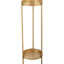 2 supports à plantes pliables en métal doré, stable et polyvalent pour l'intérieur et l'extérieur