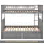 Twin Over Twin Bunk Bed With Drawers, Convertible Beds, Grey-1617976020