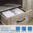 Nightstand with Charging Station,Side Table with 2 Drawers Storage Cabinet for Bedroom, Living Room-827328879-814558976