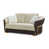 Beige/Chocolate Genuine Leather