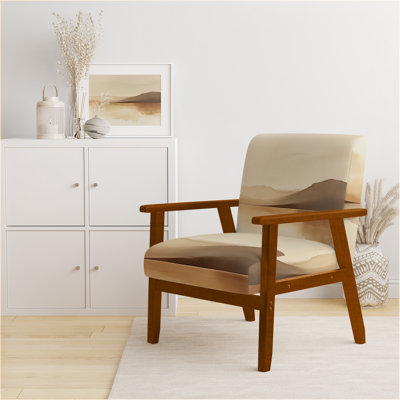Chaise rembourrée Mountains - Lake Horizon, fauteuil paisible avec paysage
