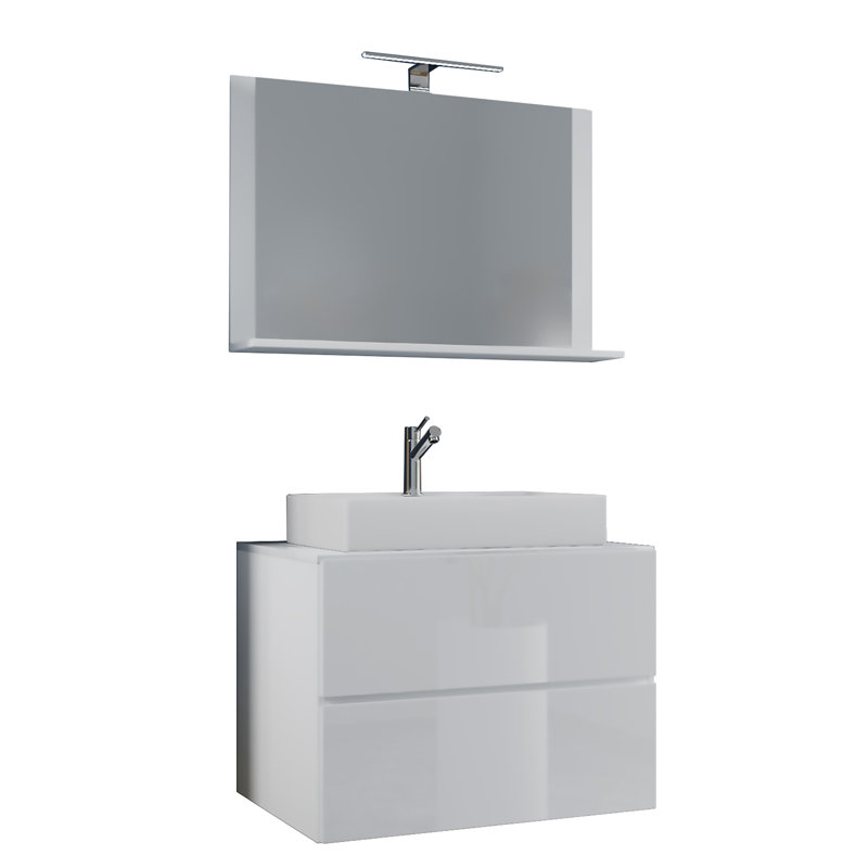 Razwana Bathroom Furniture Suite, White