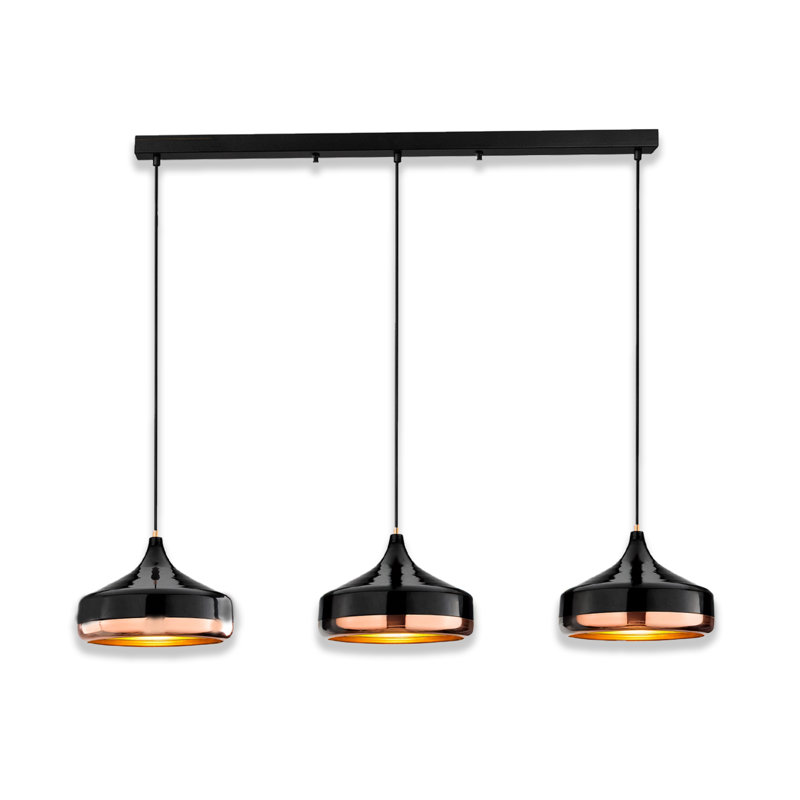 Luminaire suspendu pour îlot de cuisine 3 lumières 3 lumières