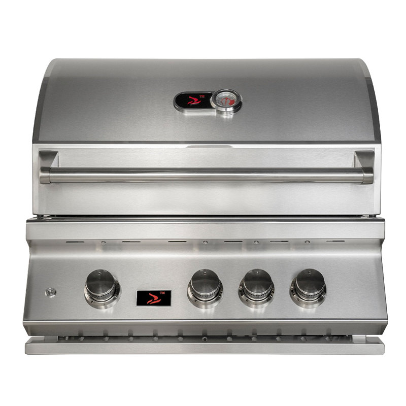Barbecue au propane encastré à 3 brûleurs 28 po avec brûleur infrarouge arrière et rôtissoire CBB3LP