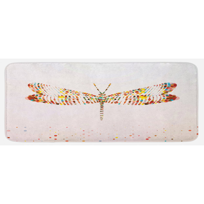 Tapis de cuisine libellule