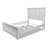 Ascan - Solid Wood Bed - Queen - Weathered White Finish-1689424905