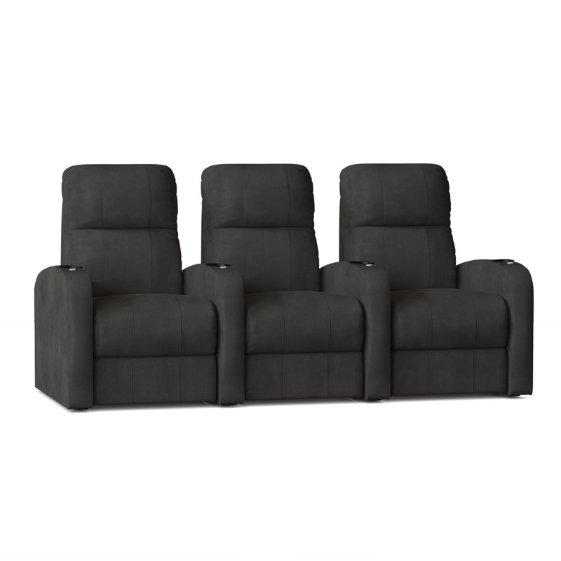 Canapé home theater (rangée de 3), Anthracite Smartsuede, Manuel