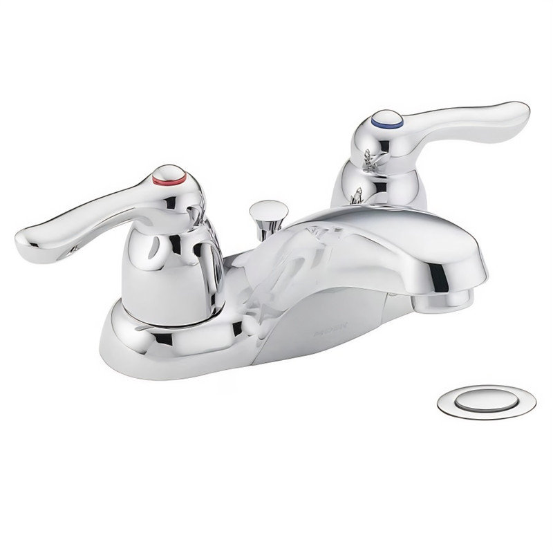 Robinet de salle de bain central avec couvercle M-Bition, Chrome chrome