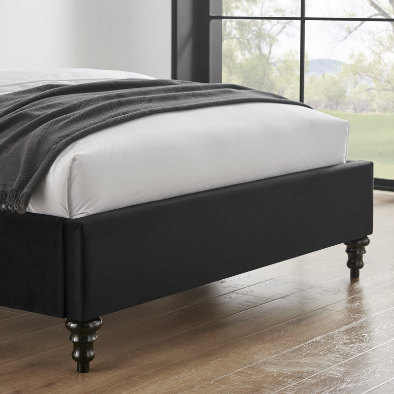 Fairfield Upholstered Bed, Single (3'), Black