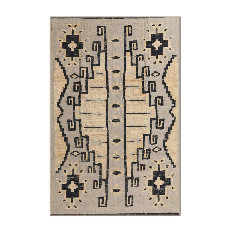 Abstract Indoor Rug, Rectangle 7' x 9'