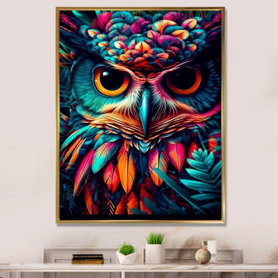Portrait d'un hibou rusé