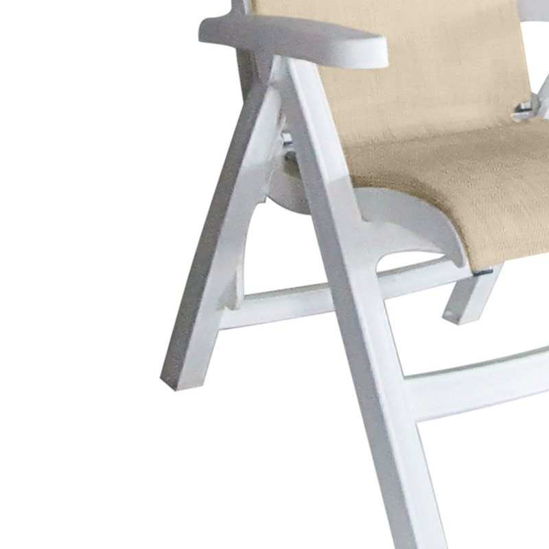 Grosfillex Jamaica Beach Folding Chair, Straw