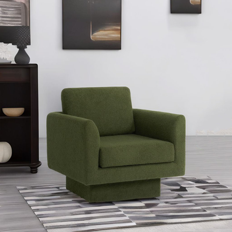 Ensemble de 2 chaises pivotantes 360 °, Ours en peluche vert