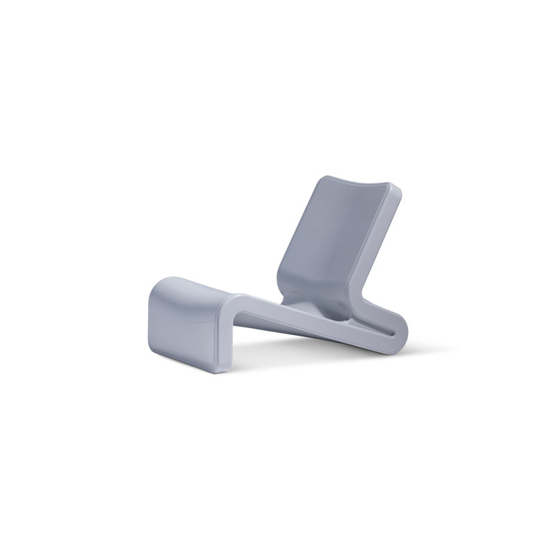 Line Outdoor Lounge Chair, Concrete Gray