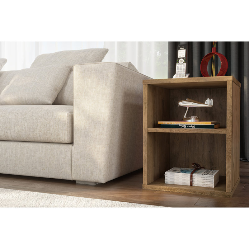 Table de bout Cathrine, Brun rustique