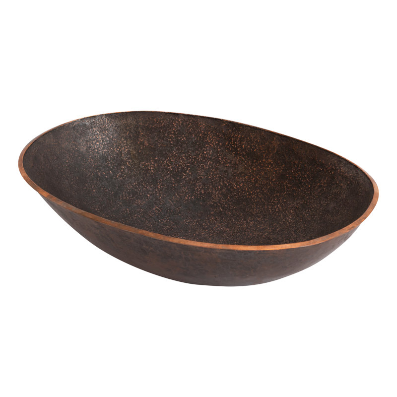 Terra Firma 17'' L Bathroom Sink, Dark Brown