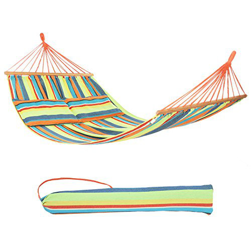 Double Hammock, Green, 4.5cm H x 150cm W x 300cm L