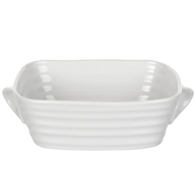 Portmeirion Sophie Conran White Mini Rectangular Baker 6"X4"