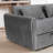 65”Convertible Futon Sofa Bed with Adjustable Backrest