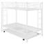 Lit simple superposé au dessus d'un lit simple avec lit gigogne, blanc-1791284853