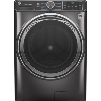 GE Appliances 5 Cubic Feet Energy Star High Efficiency Smart Front Load Washer with Steam Wash