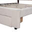 Lit plateforme tapissier Teddy