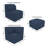 Eliana 7-Piece Upholstered L-shaped Sectional Sofa with Ottoman and Sunbrella Cushions-93724090