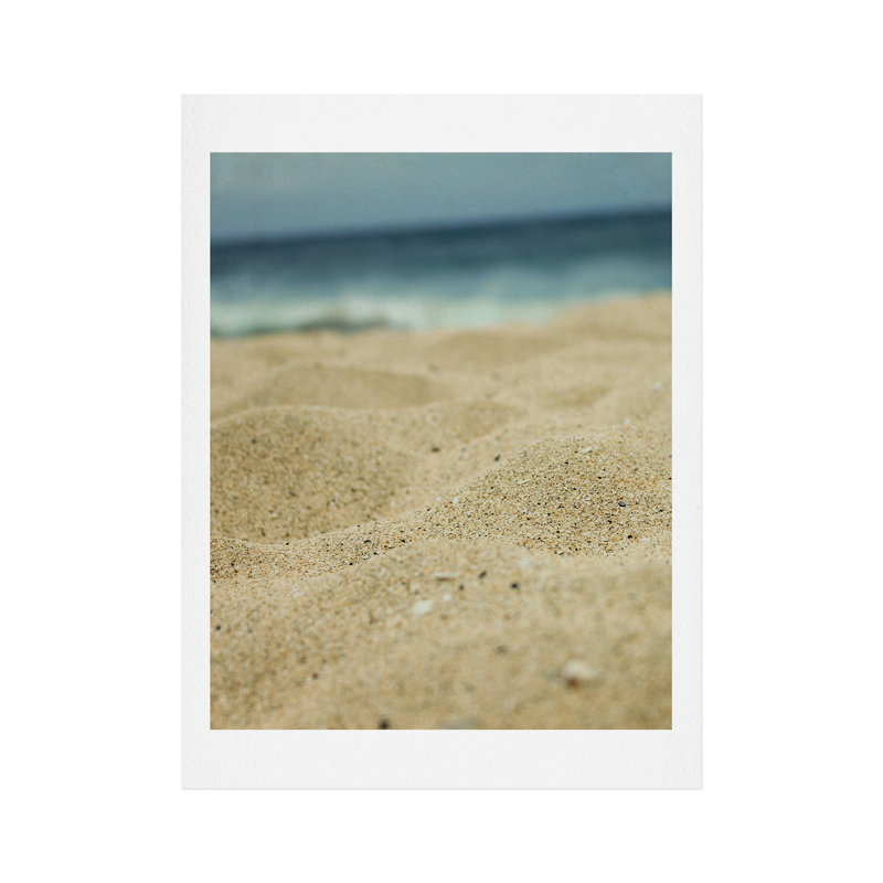« sandy beach », reproduction de photo, H 10 po x l 8 po x P 1 po