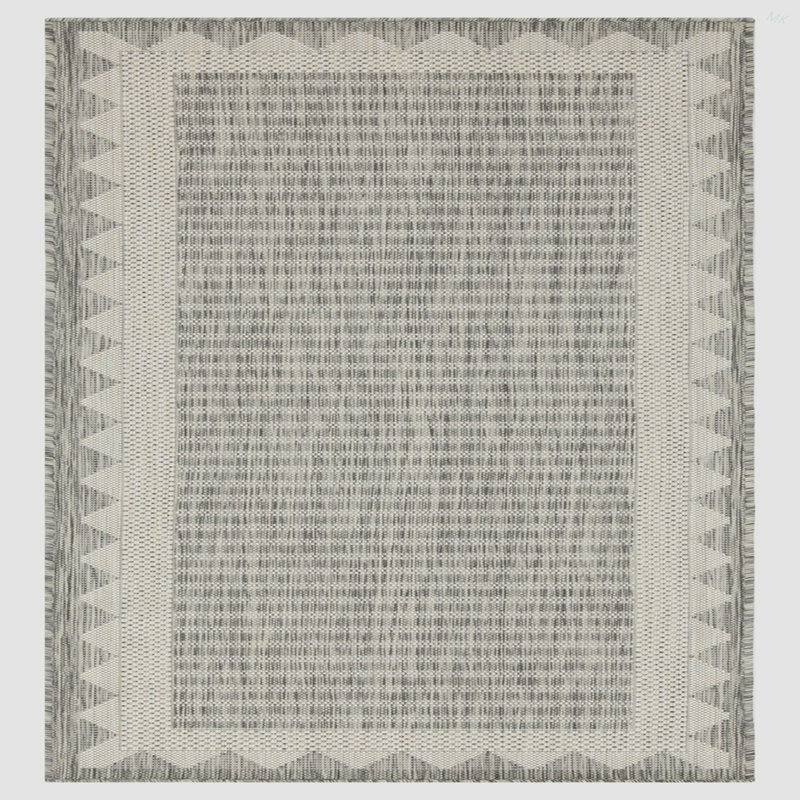 Sunshine GC_HAR2015 Silver 2 Ft. 7 In. X 7 Ft. 3 In. Indoor/Outdoor Area Rug, Silver, Runner 2'7" x 7'3"